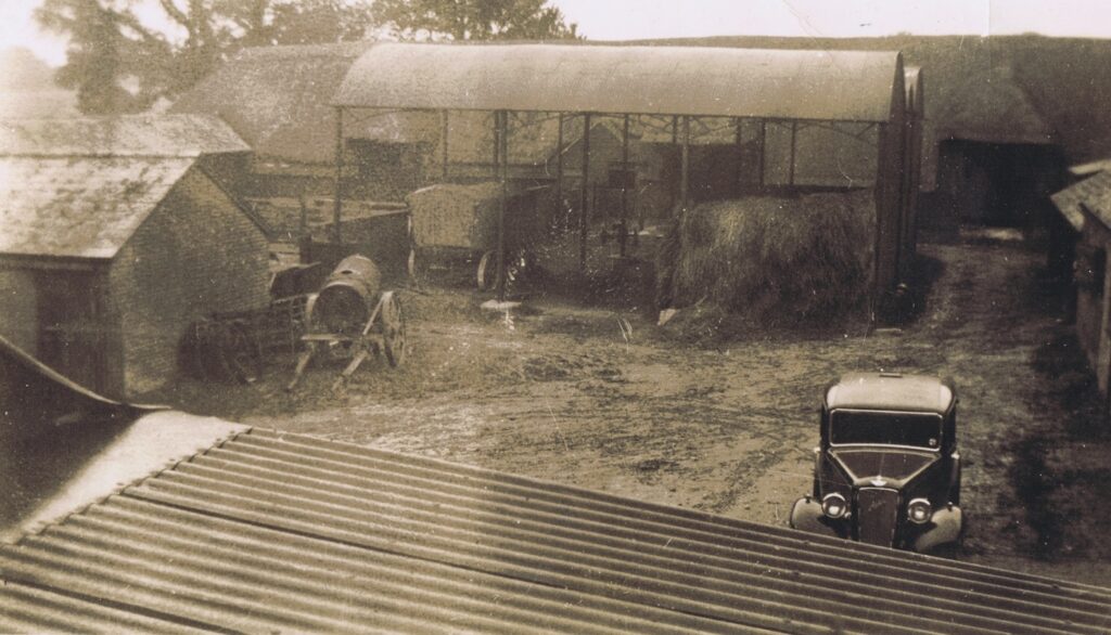 West Court Farmyard in 1935 (photo courtesy of JCW)